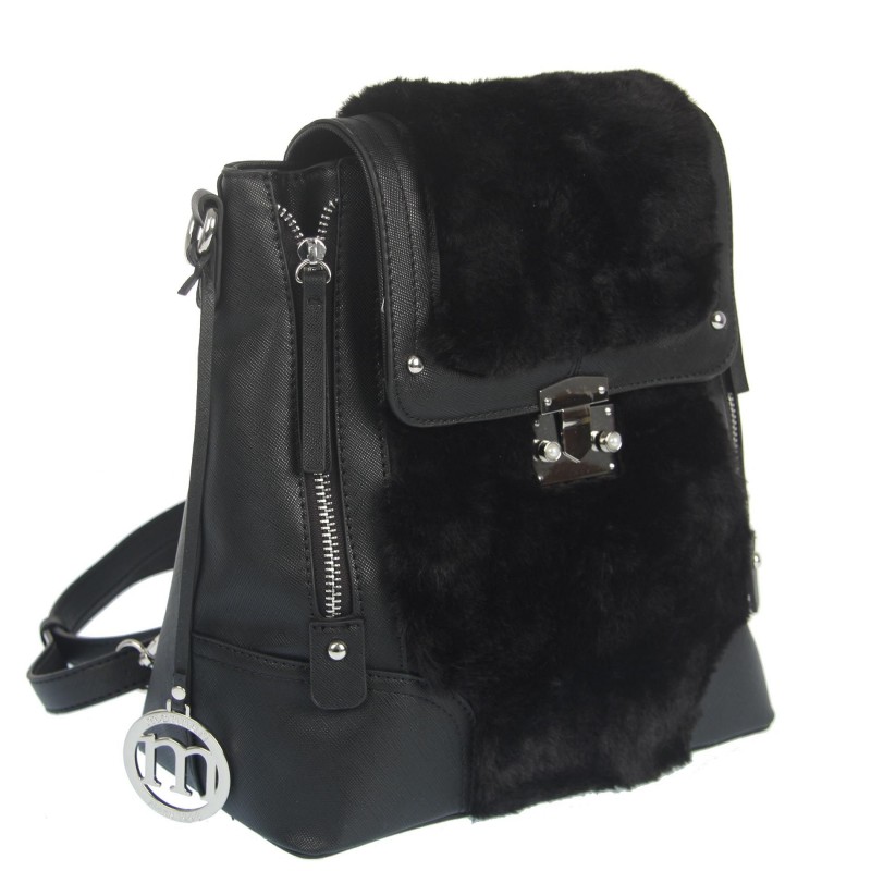Backpack with fur MON B44019JZ MONNARI