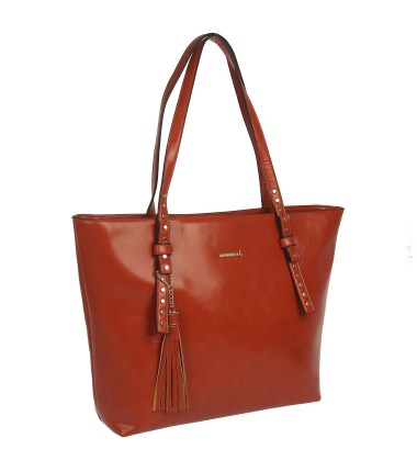 Classic handbag with a fringe MON 912019JZ MONNARI