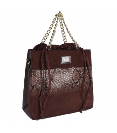 A suede handbag with an animal motif MON 521020JZ MONNARI