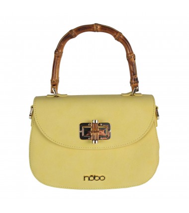 Handbag with a wooden handle K203021WL PROMO NOBO