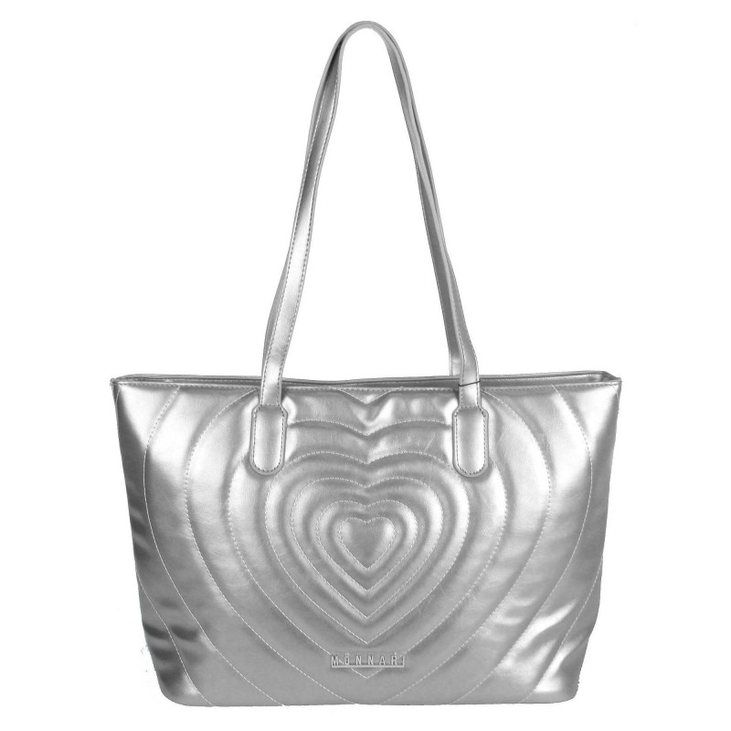 Handbag with an embossed heart MON 181021WL PROMO MONNARI