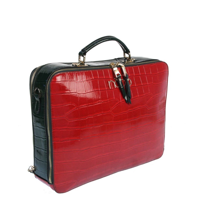 The L2170 NOBO lacquered bag in the type of a briefcase