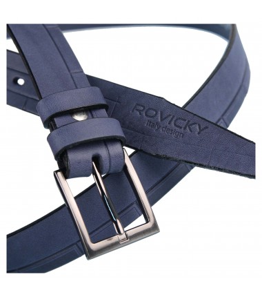 Men's belt PLW-R-16 BLUE