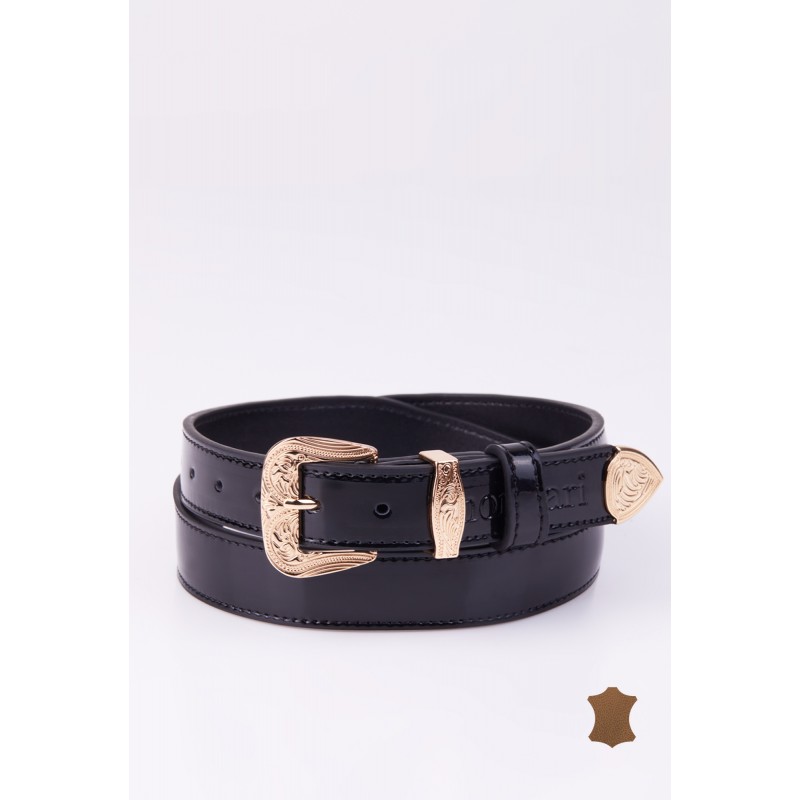 Women's leather belt BLT005021JZ-M20 L/XL MONNARI