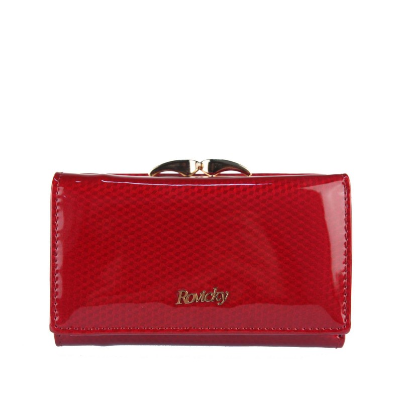 Women's lacquered wallet 8810-SBRN ROVICKY