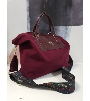Large suede handbag 2016ET A5 EGO
