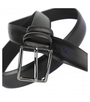 Men's leather belt JPC-2083 BLACK Badura