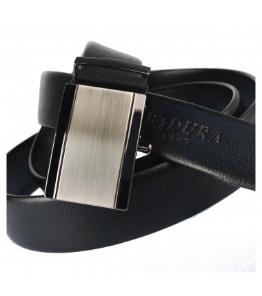 Men's leather belt JPC-AU-06 BLACK Badura automatic