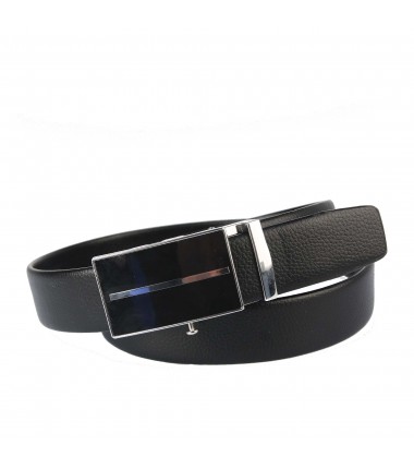 Men's leather belt JPC-AU-12 BLACK Badura automatic