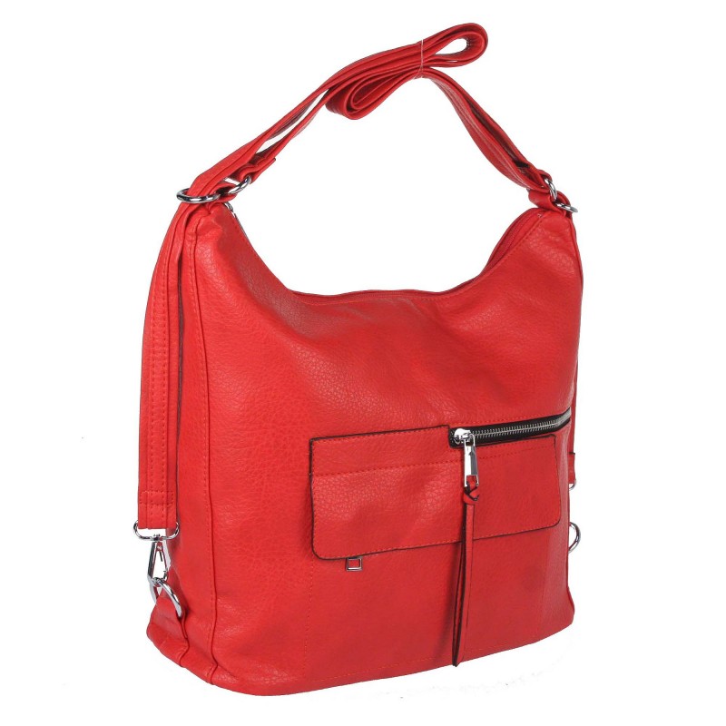 Large handbag L-6103 URBAN STYLE with two pockets