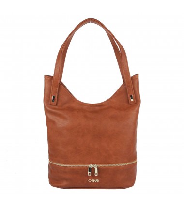 Large handbag EC-2039 A1 Elizabet Canard zipper