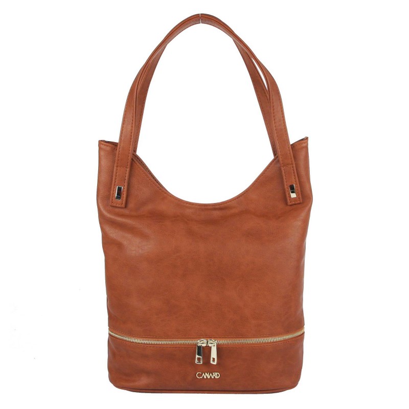 Large handbag EC-2039 A1 Elizabet Canard zipper