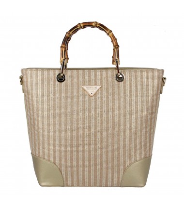 Handbag with a bamboo handle A57022WL Monnari