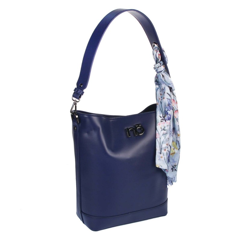 Handbag with a decorative flower scarf K1870 NOBO