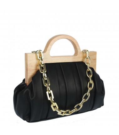 Handbag with wood 4440-27 MICUSSI PROMO