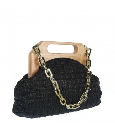 Handbag with wood 4440-23 MICUSSI PROMO