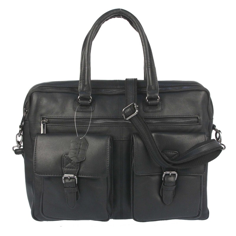 Leather laptop bag LAP-15602-NDM
