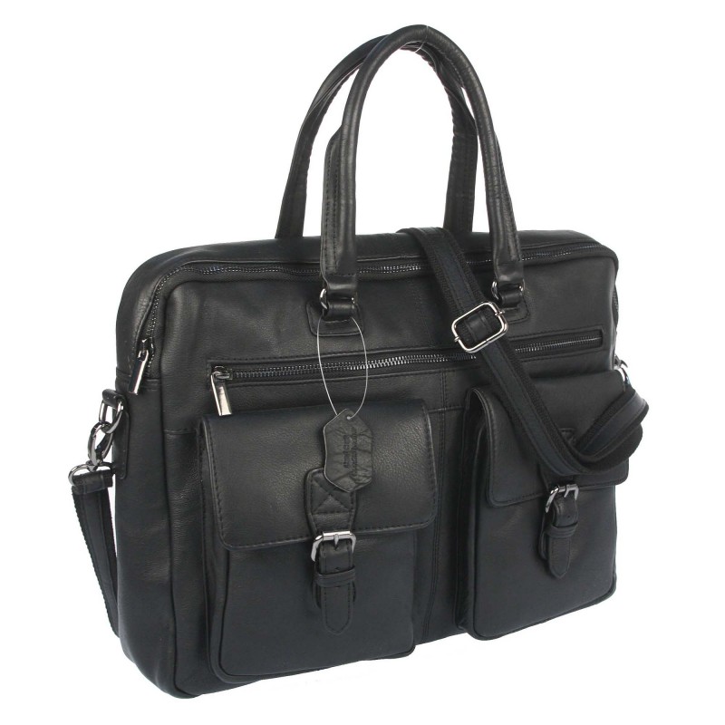 Leather laptop bag LAP-15602-NDM