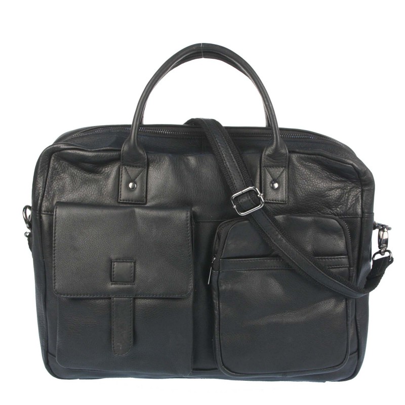 Leather laptop bag LAP-15603-NDM