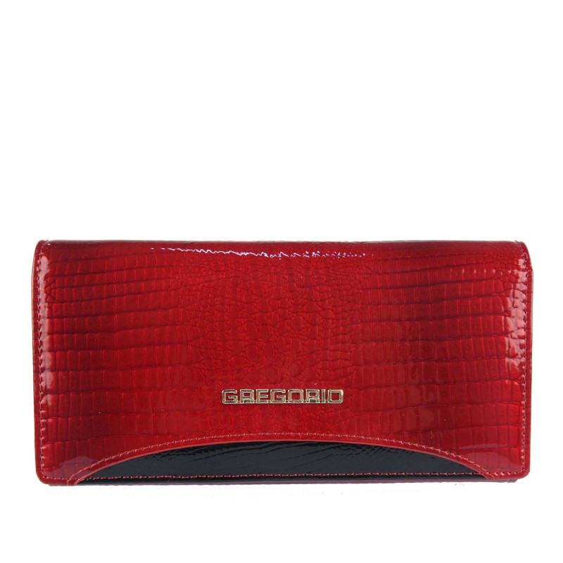 Women's varnished wallet GP102 GREGORIO croco