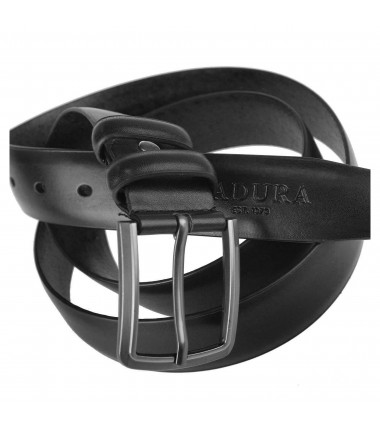 Men's leather belt JPC-2081 BLACK Badura