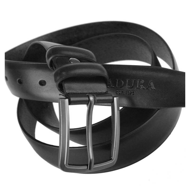 Men's leather belt JPC-2081 BLACK Badura
