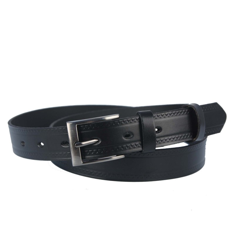 Men's belt PAM1100-30 BLACK TRÓJKĄTY