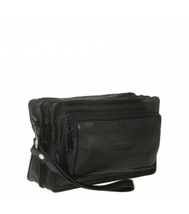 Men's hip bag AS-03-085A leather
