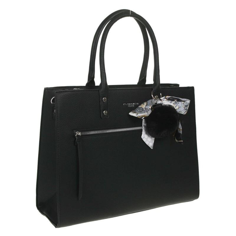 Handbag with pompom F2545 Flora&Co