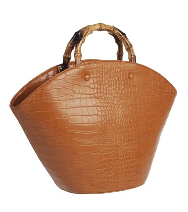 Handbag with a wooden handle BV20087 Bestini