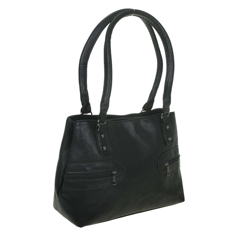 Elegant handbag 1513 Elisa with zippers at the front