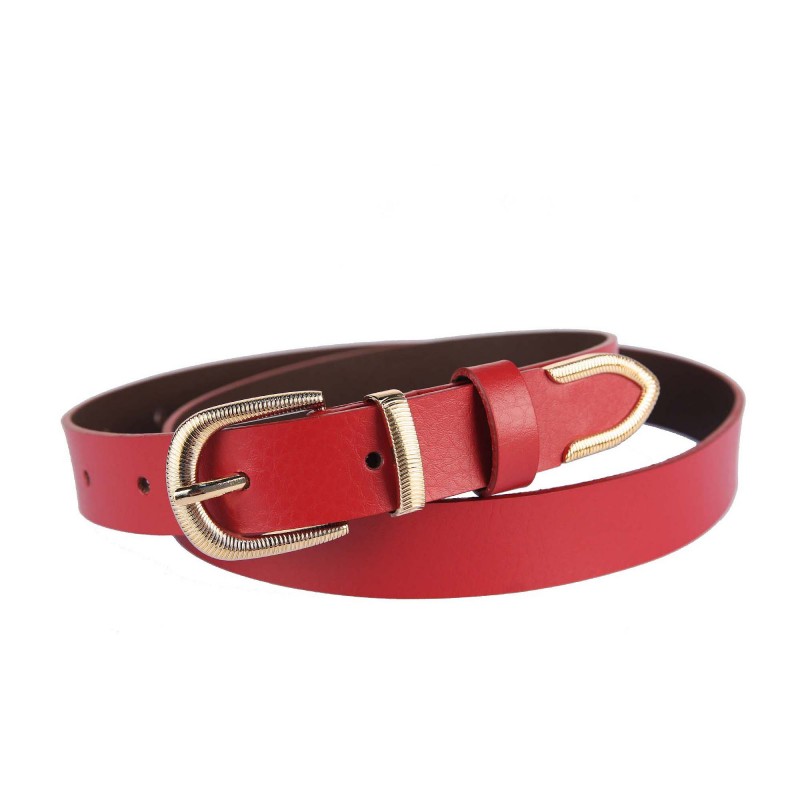 Women's belt PA645-ZW-A-3 gold buckle