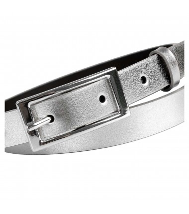 Women's belt PAD570-2 L / XL metallic leather