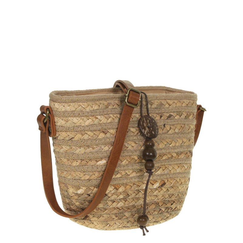 Beach basket handbag nature S231 Flora & Co