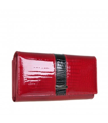 Women's wallet 76120-RS Lorenti lacquered with an animal motif