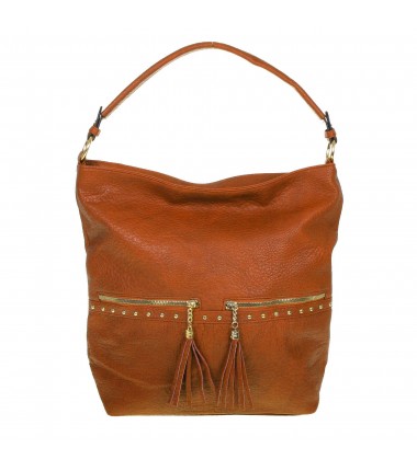 6245 BRICIOLE large handbag with zippers on the front