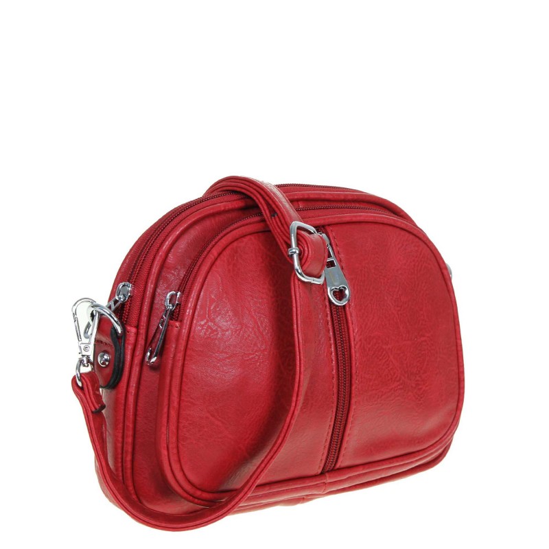 Small postman bag 6921 MARINA D with a zipper on the front