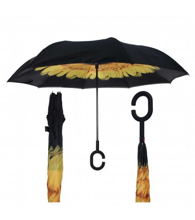 Reverse folding umbrella 6802