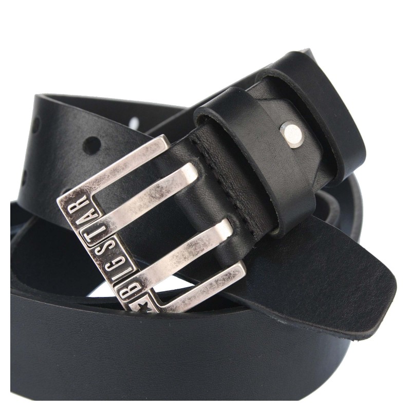 Men's leather belt HH674130 BLACK BIG STAR