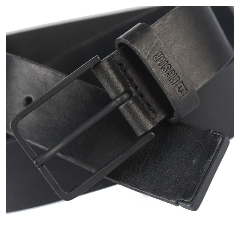 Men's leather belt HH674116 BLACK BIG STAR