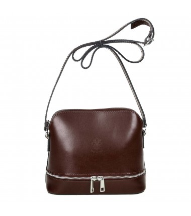 Handbag S0005 with a decorative leather zipper