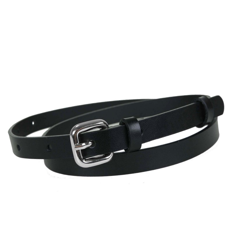 Women's belt PA1013-15 BLACK leather