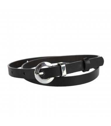Women's belt PA475-15 BLACK leather