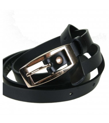 Women's belt PA146-A-15 BLACK leather