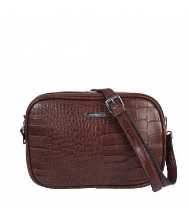 Two-chamber bag with a croco motif TD0190-21 FILIPPO