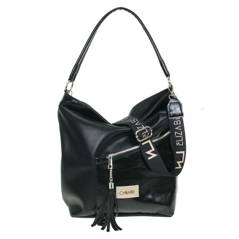Handbag with a pocket on the front P0666-EC F13 ​​Elizabet Canard