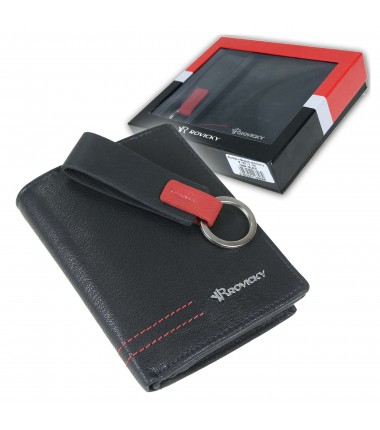 A set of men's wallet + keychain R-PK3-N4 Rovicky