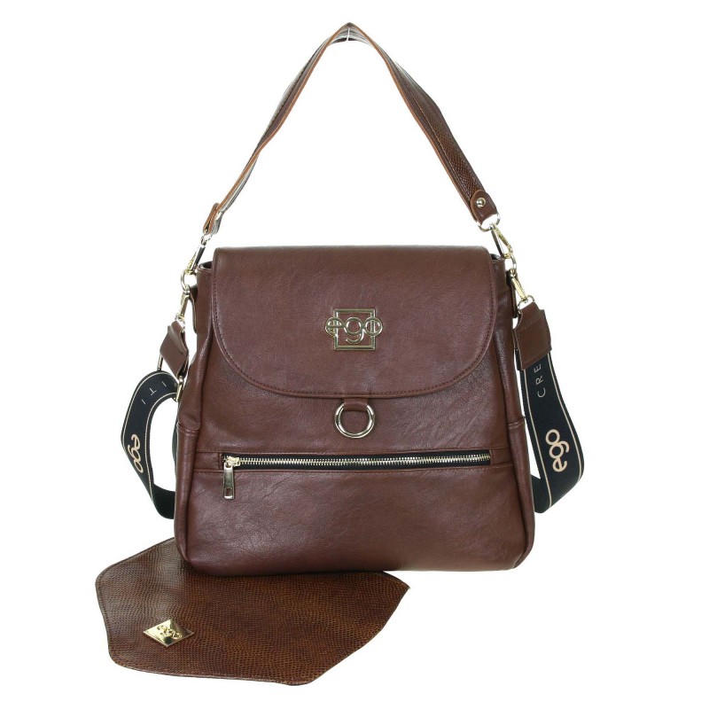 R-261 A1 handbag with 2 EGO flaps with an animal motif