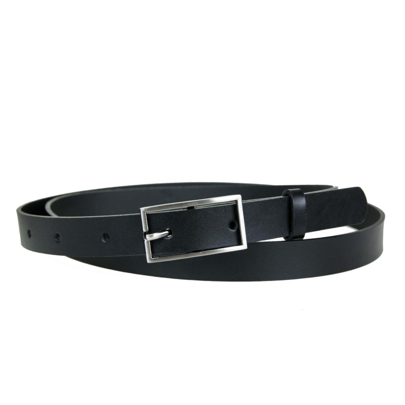 Women's belt PA010-2 BLACK leather