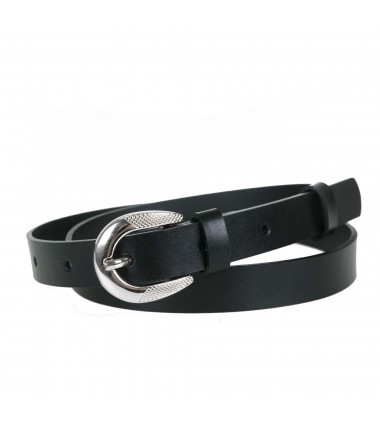 Women's belt PA1005-2 BLACK leather